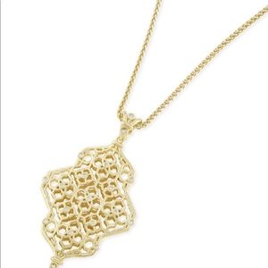 Rare Kendra Scott Kathy gold necklace - like new!